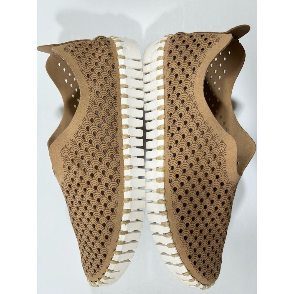 Women’s Taupe Slip-On Perforated Comfort Sneakers - Picture 4 of 6